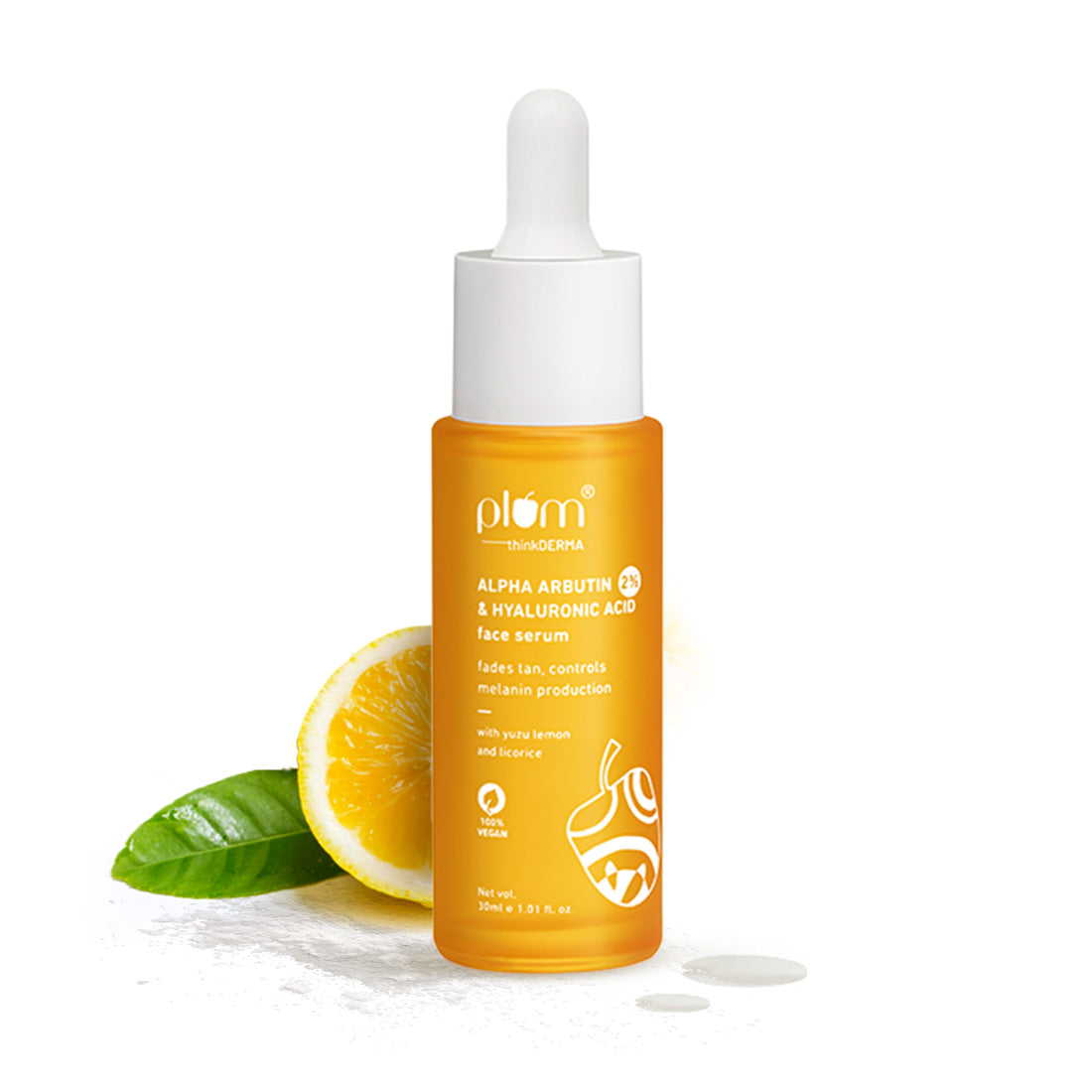 Plum 2% Alpha Arbutin & Hyaluronic Acid Face Serum | 30 ml | iBellaa