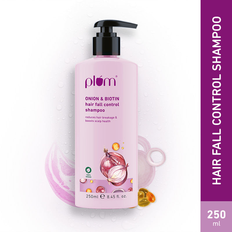 Plum Onion & Biotin Hair Fall Control Shampoo | 250ml | iBellaa