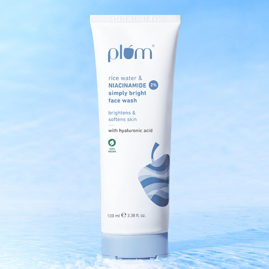 Plum 2% Niacinamide & Rice Water Simply Bright Face Wash | 100 ml | iBellaa