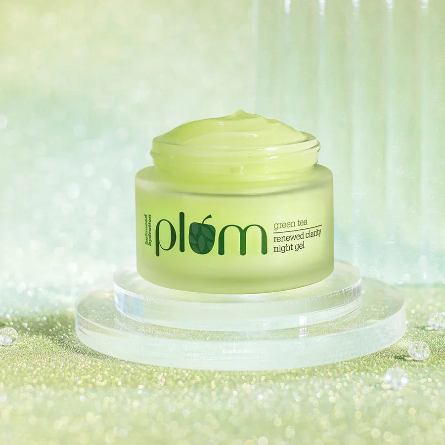 Plum Green Tea Renewed Clarity Night Gel | 50g | iBellaa