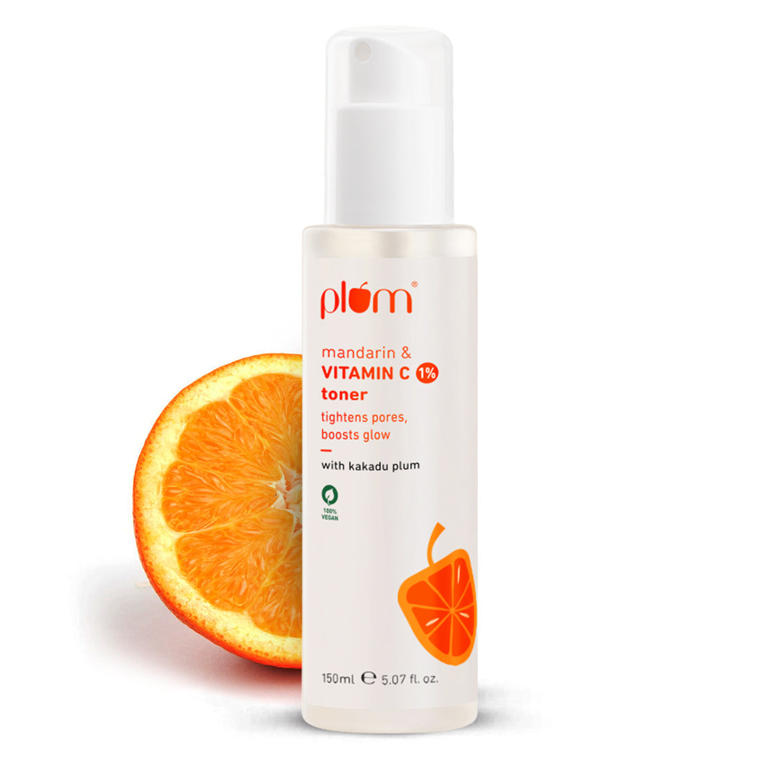 Plum Vitamin C Face Toner with Mandarin & Kakadu Plum | 150 ml | iBellaa