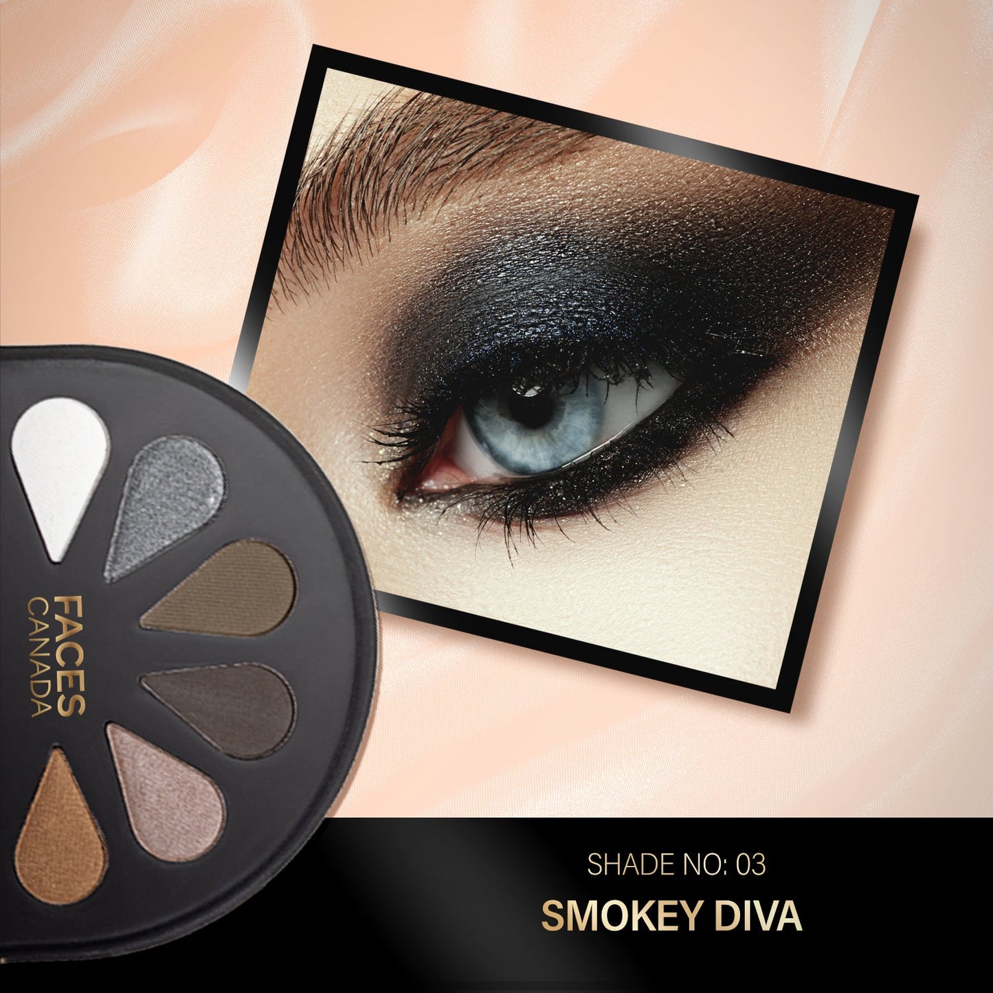 Faces Canada 6 in 1 Eyeshadow Palette | 6 g | iBellaa