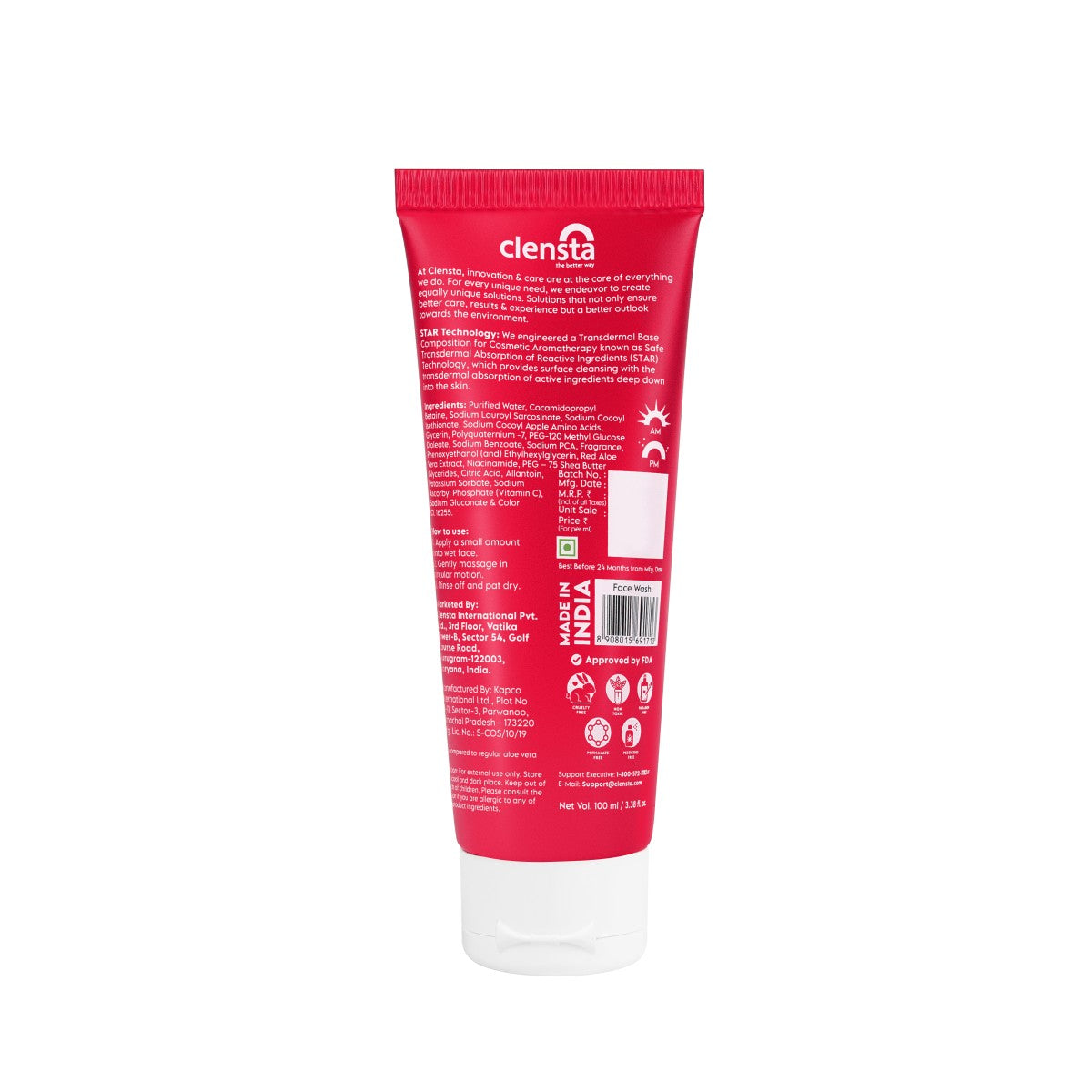 Clensta Skin Glow Face Wash 100 ml | iBellaa