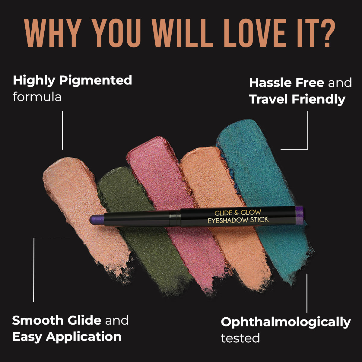 Insight Cosmetics GLIDE & GLOW EYESHADOW STICK | 2 g | iBellaa