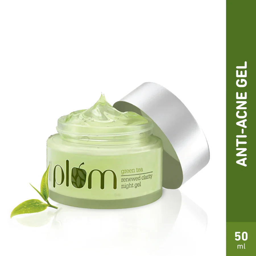 Plum Green Tea Renewed Clarity Night Gel | 50g | iBellaa