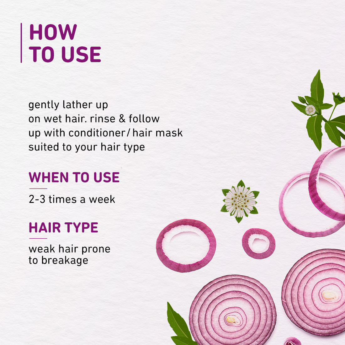 Plum Onion & Biotin Hair Fall Control Shampoo | 250ml | iBellaa