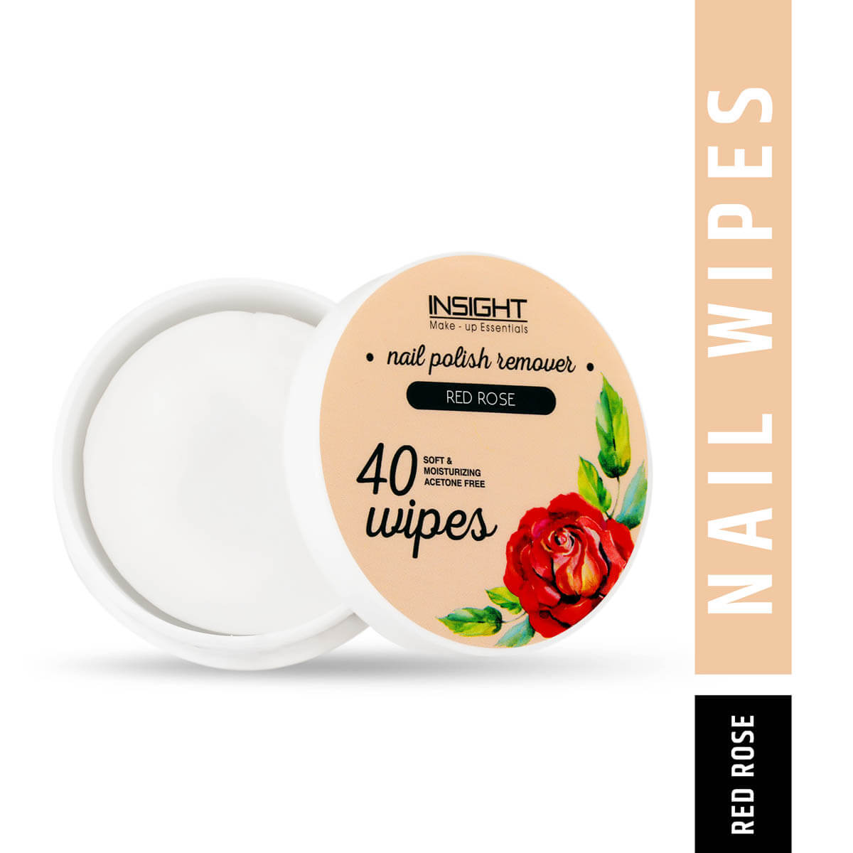 Insight Cosmetics Nail Polish Remover Wipes - 40 | 25 ml | iBellaa