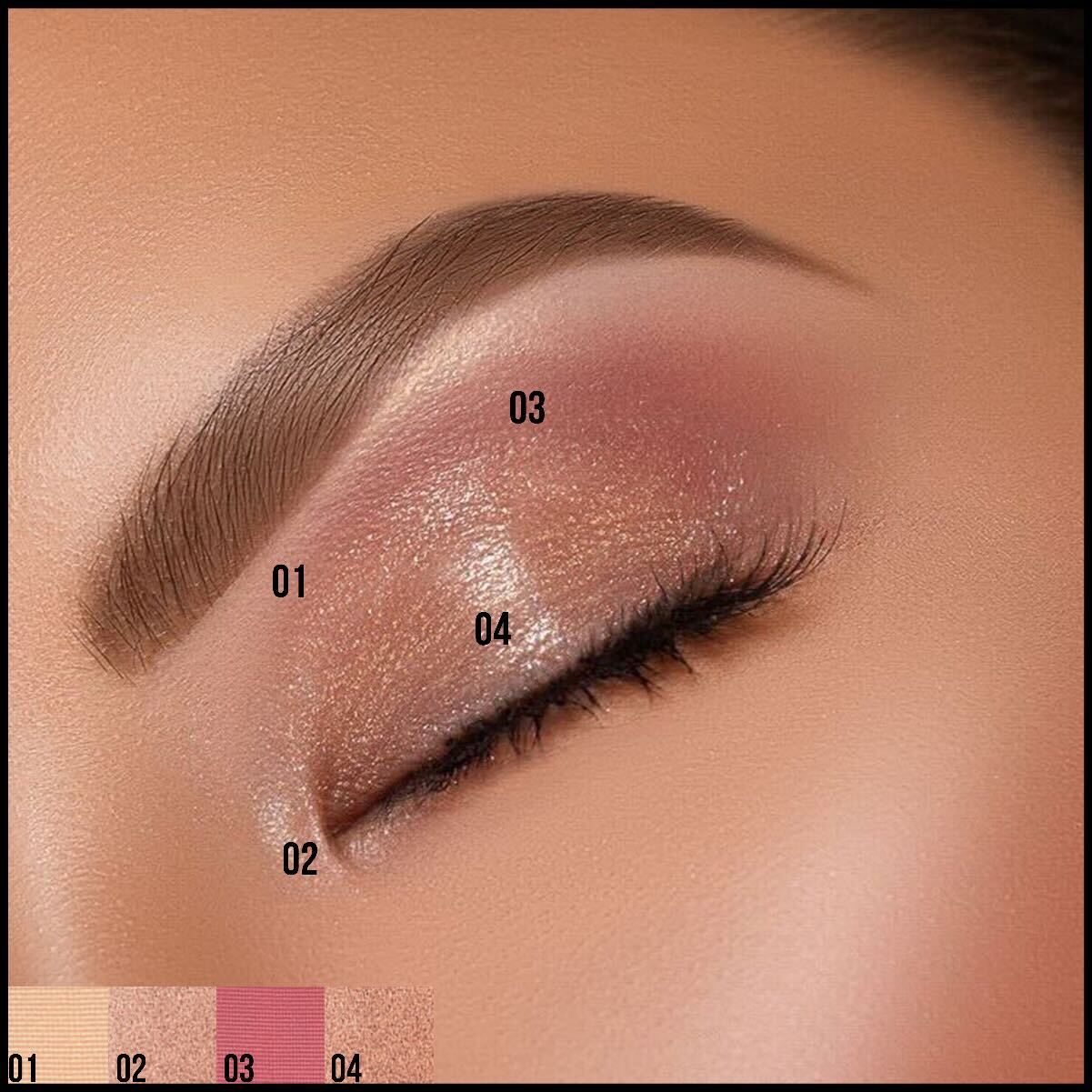 Insight Cosmetics Gorgeous 16 Eyeshadow Palette | 37 g | iBellaa