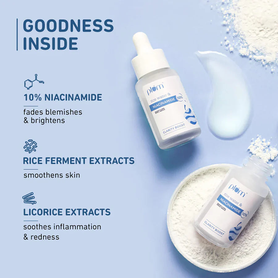 Plum 10% Niacinamide Face Serum with Rice Water | iBellaa