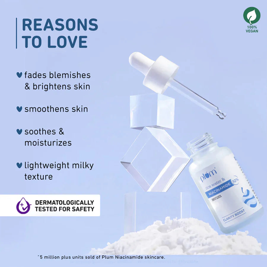 Plum 10% Niacinamide Face Serum with Rice Water | iBellaa