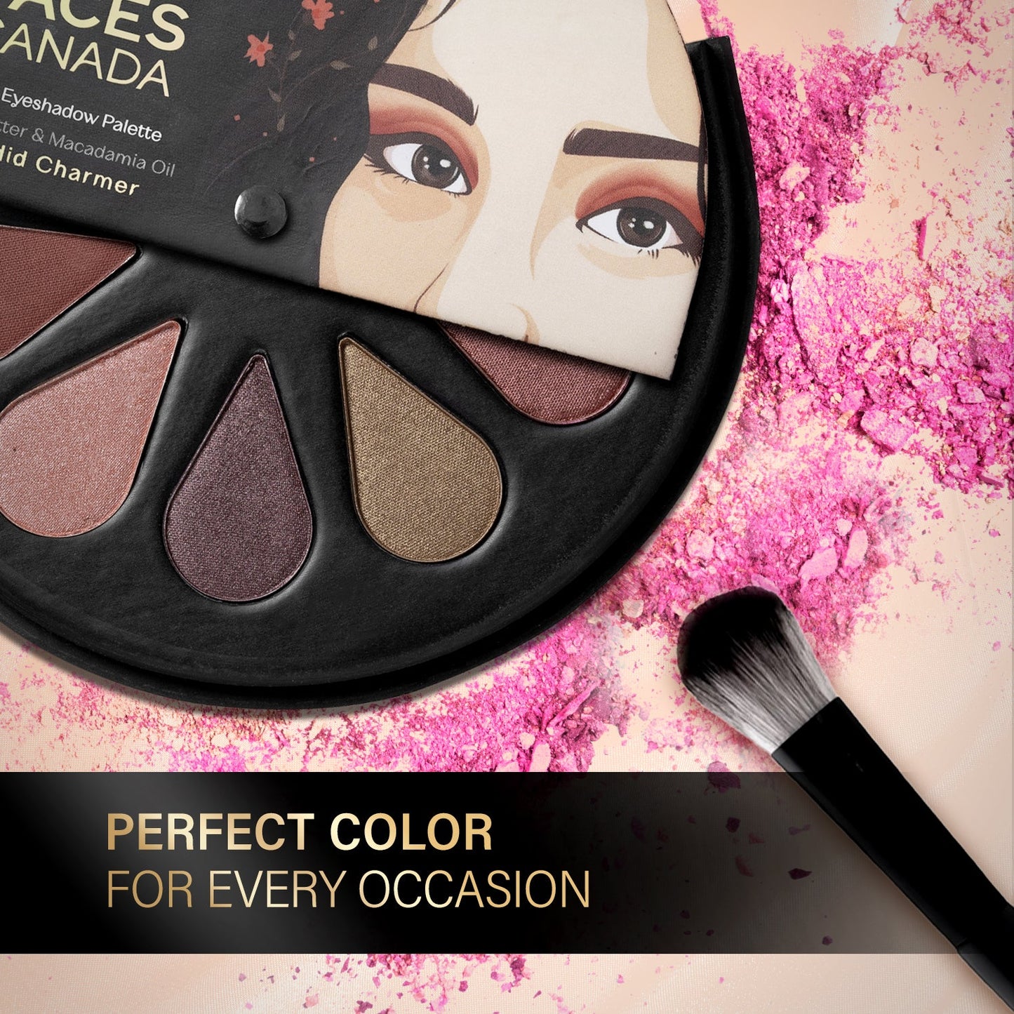 Faces Canada 6 in 1 Eyeshadow Palette | 6 g | iBellaa