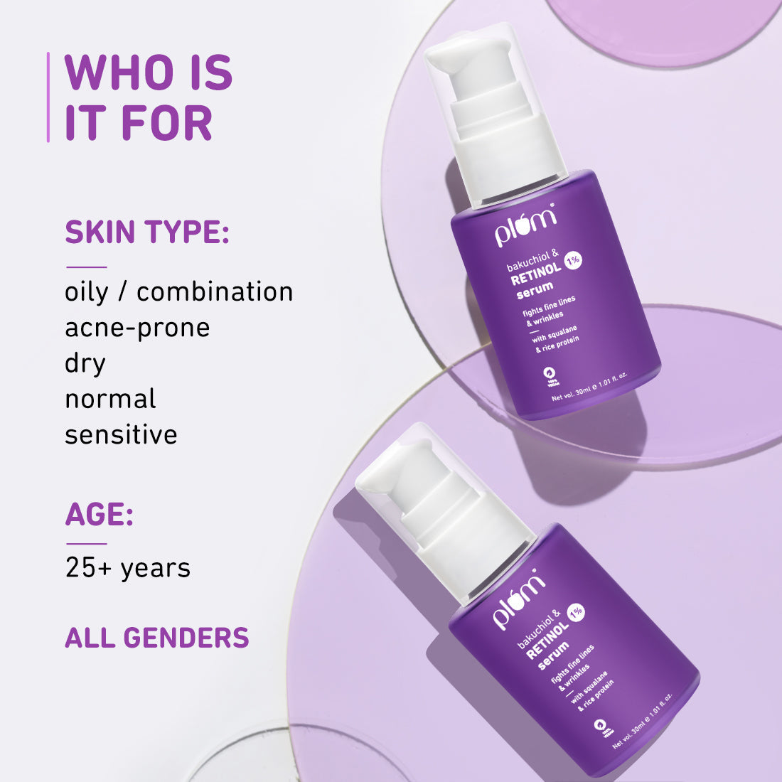Plum 1% Retinol Face Serum with Bakuchiol | iBellaa