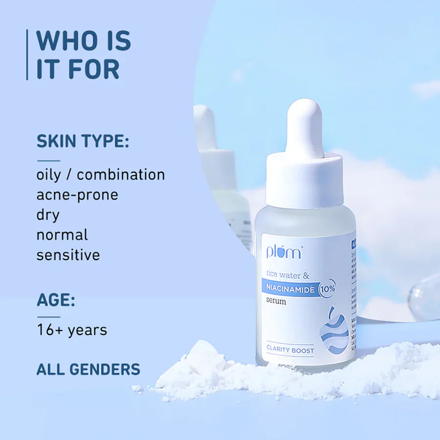 Plum 10% Niacinamide Face Serum with Rice Water | iBellaa