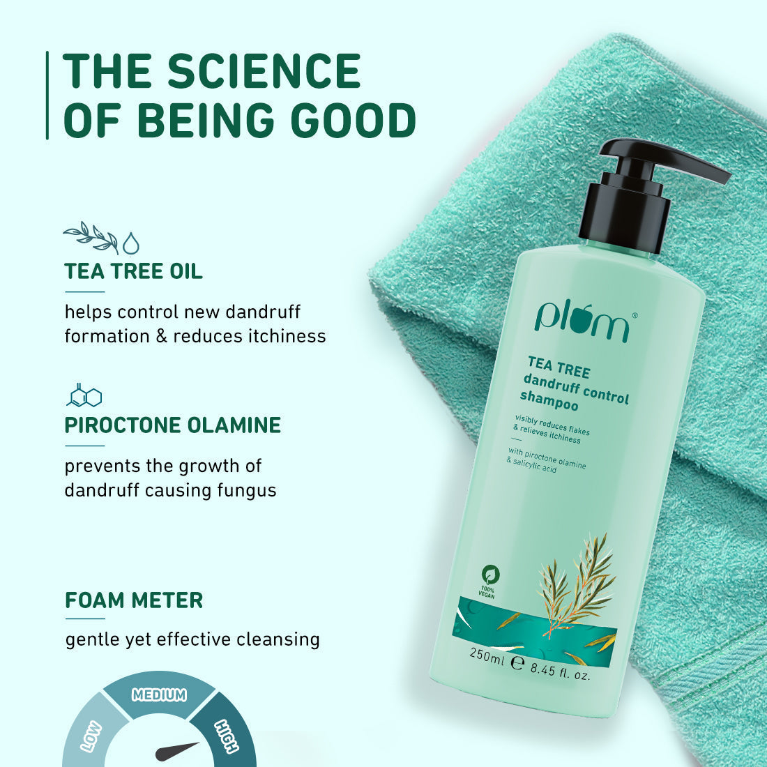 Plum Tea Tree Dandruff Control Shampoo | 250 ml | iBellaa
