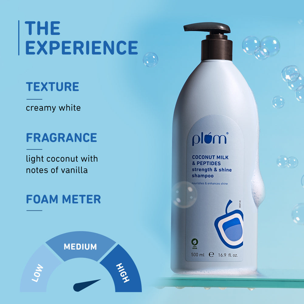 Plum Coconut Milk & Peptides Shampoo - 22x Softer Hair | iBellaa