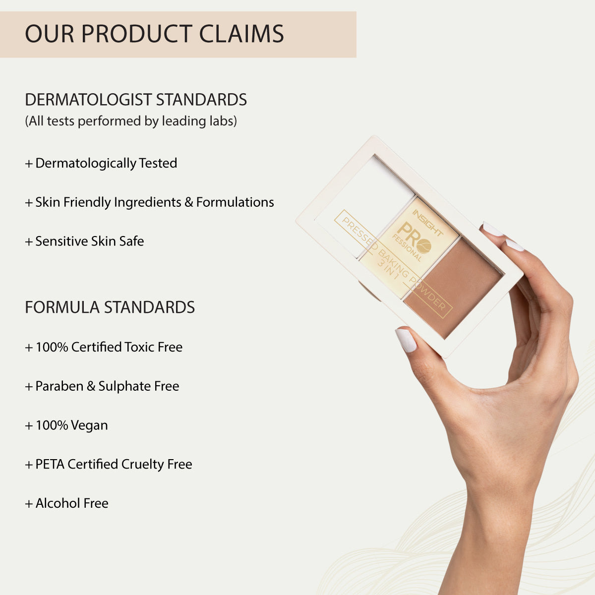 Insight Professional 3 in1 Pressed Baking Powder | 14 g | iBellaa