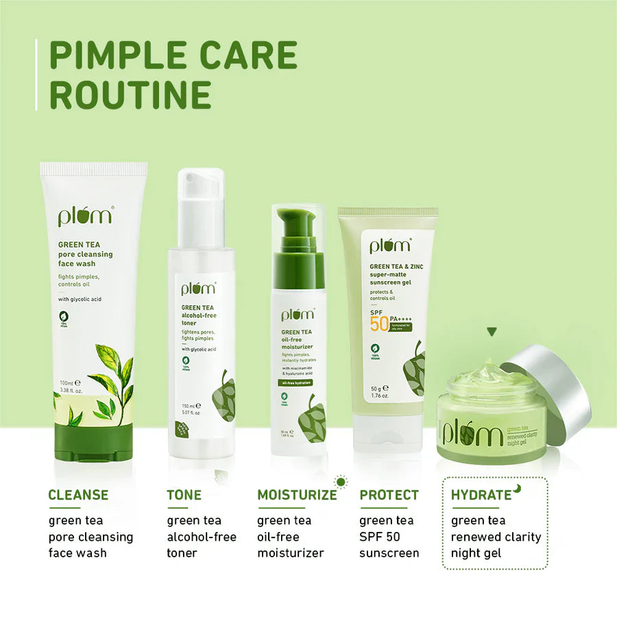 Plum Green Tea Renewed Clarity Night Gel | 50g | iBellaa