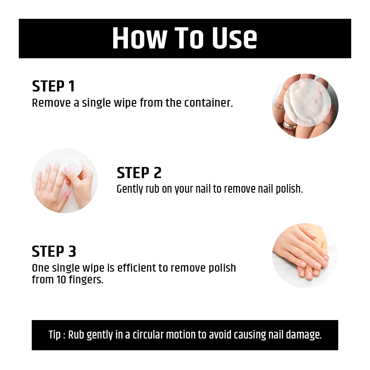 Insight Cosmetics Nail Polish Remover Wipes - 40 | 25 ml | iBellaa