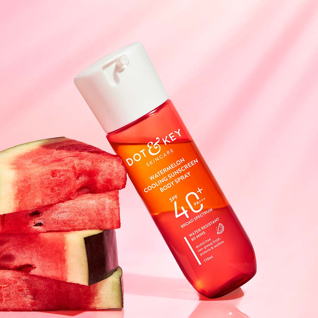 Dot & Key Watermelon Cooling Body Sunscreen Spray SPF 40+ PA+++ | 110 ml | iBellaa