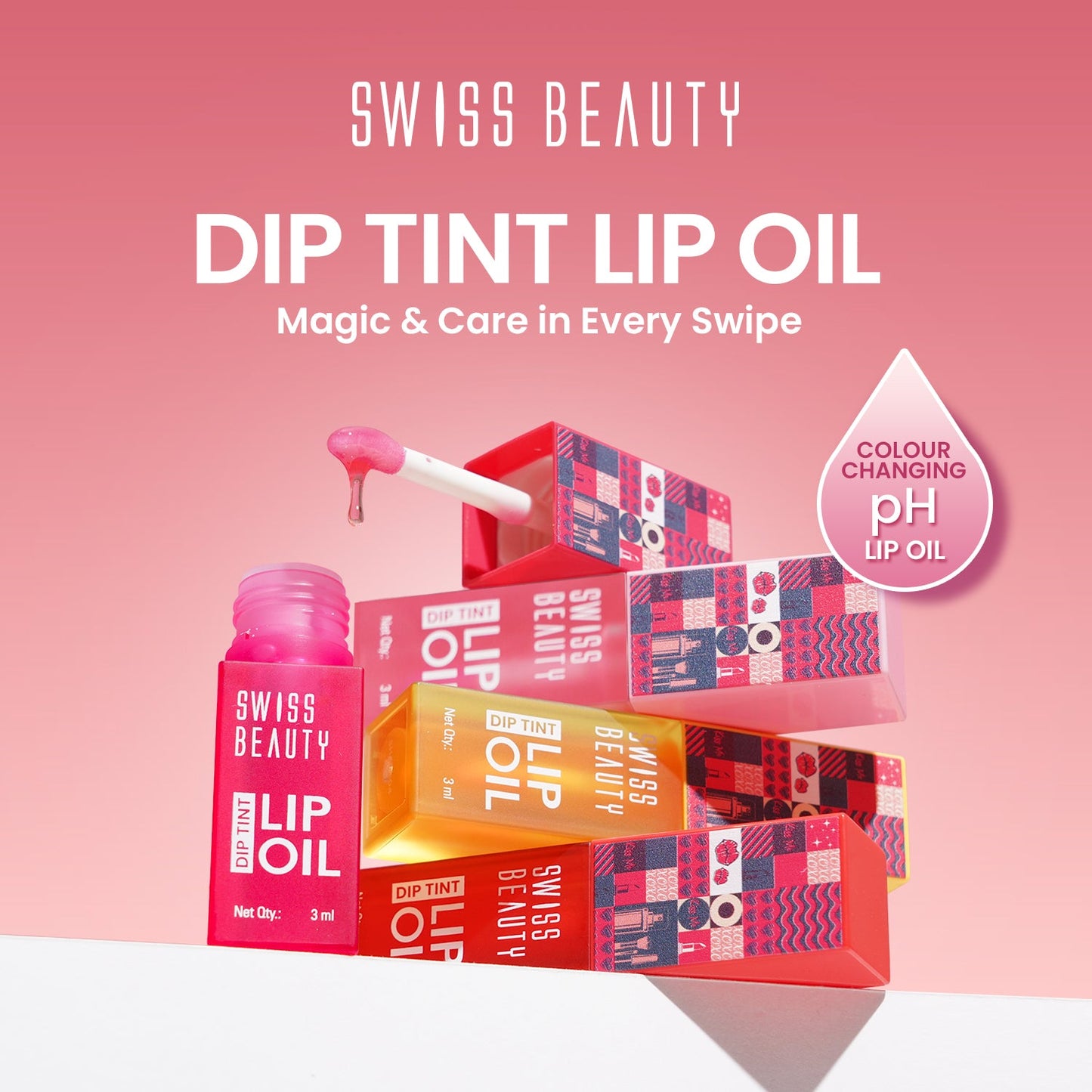 Swiss Beauty Dip Tint Lip Oil | 3 ml | iBellaa