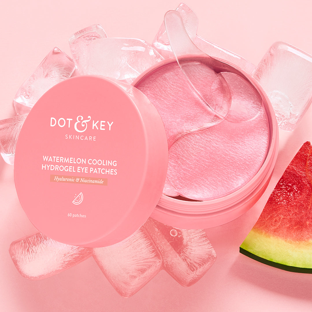 Dot & Key Watermelon Cooling Hydrogel Eye Patches | 30 Pairs | iBellaa
