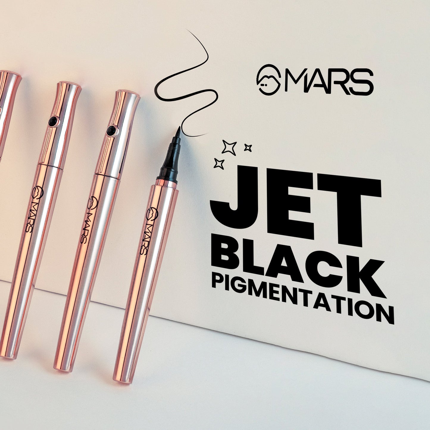 MARS Sketch Pen Eyeliner | Ink Black Eyeliner | 1 ml | iBellaa