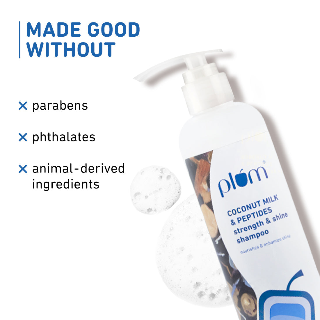 Plum Coconut Milk & Peptides Shampoo - 22x Softer Hair | iBellaa