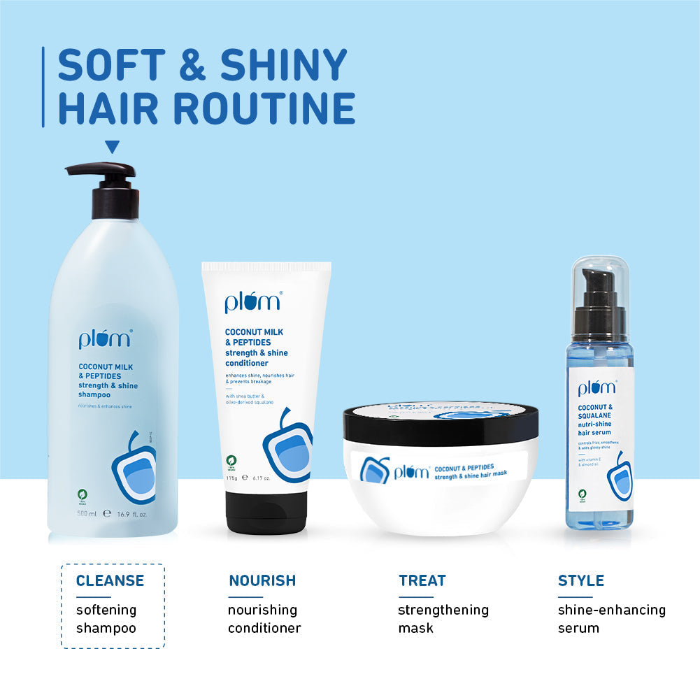 Plum Coconut Milk & Peptides Shampoo - 22x Softer Hair | iBellaa