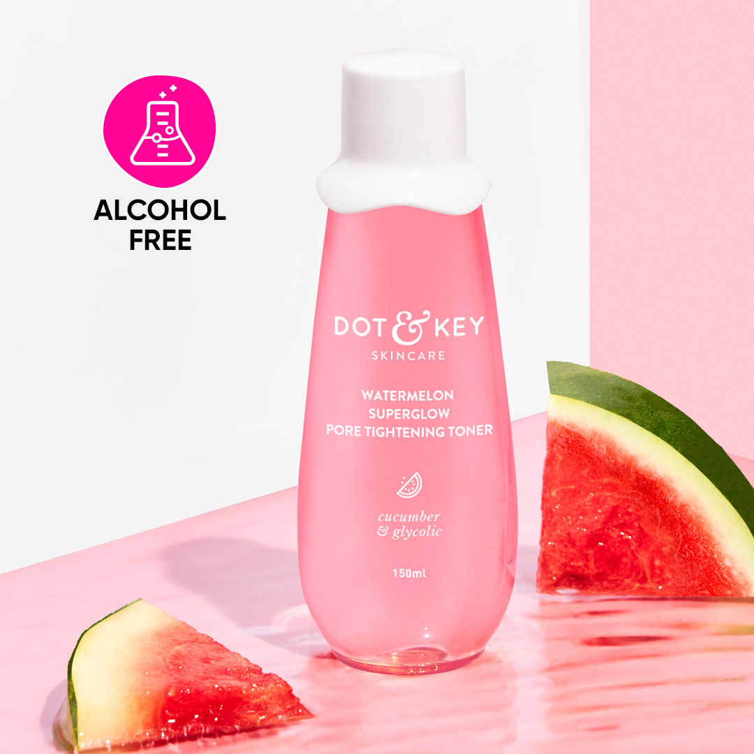 Dot & Key Watermelon + Glycolic Acid Toner for Pore Tightening | 150 ml | iBellaa