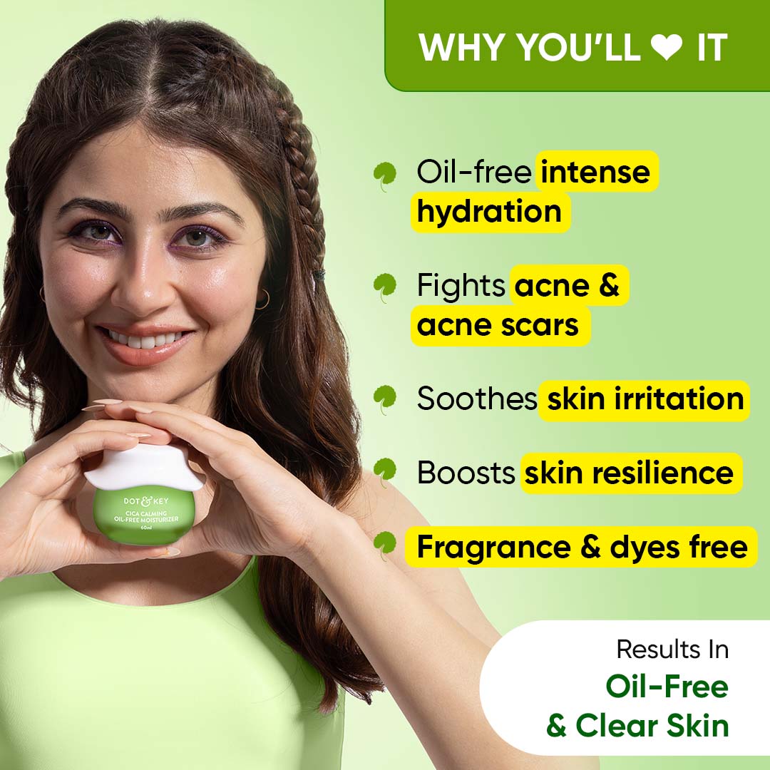DOT & KEY Cica Calming Oil Free Moisturizer for Acne Prone Skin | 60 g | iBellaa