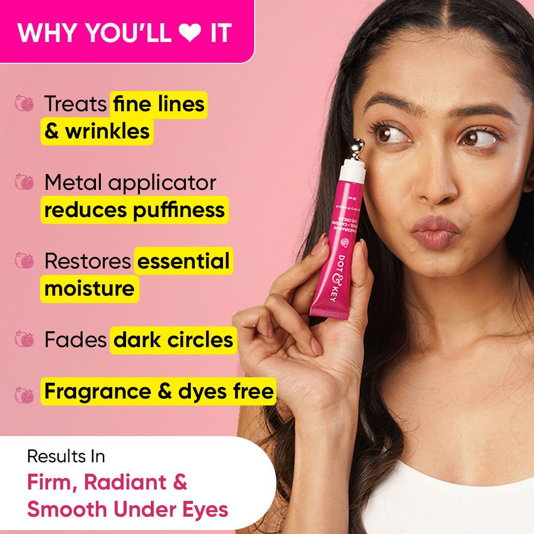 Dot & Key Pomegranate + Retinol Eye Cream for Fine Lines & Wrinkles | 20 ml | iBellaa