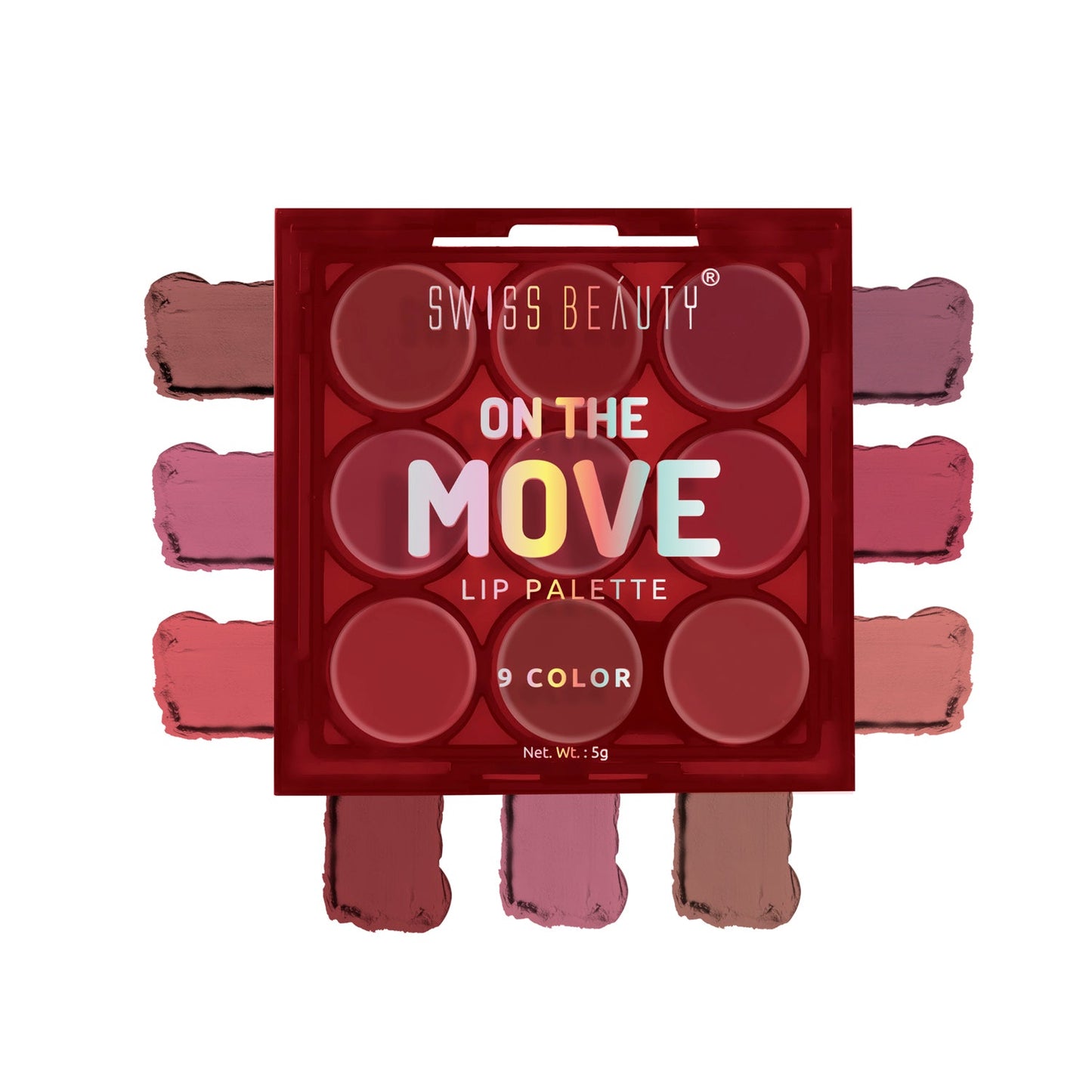 Swiss Beauty On The Move Lip Palette | 10 g | iBellaa