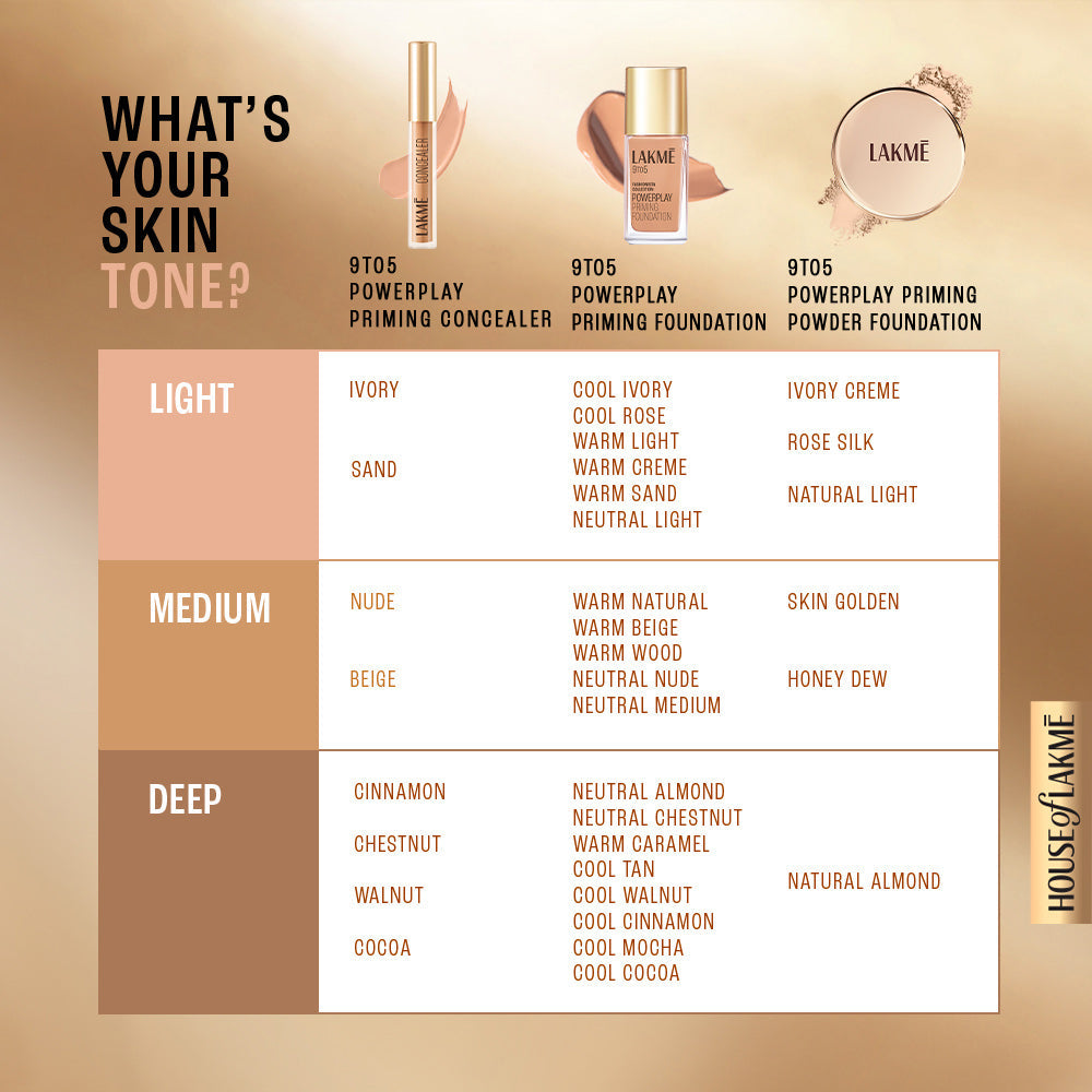 Lakme 9to5 Powerplay Priming Concealer Built in Primer | 5.4 ml | iBellaa