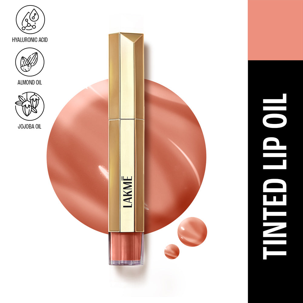 Lakme 9to5 Overtime Shine Tinted Lip Oil | 5.3 ml | iBellaa
