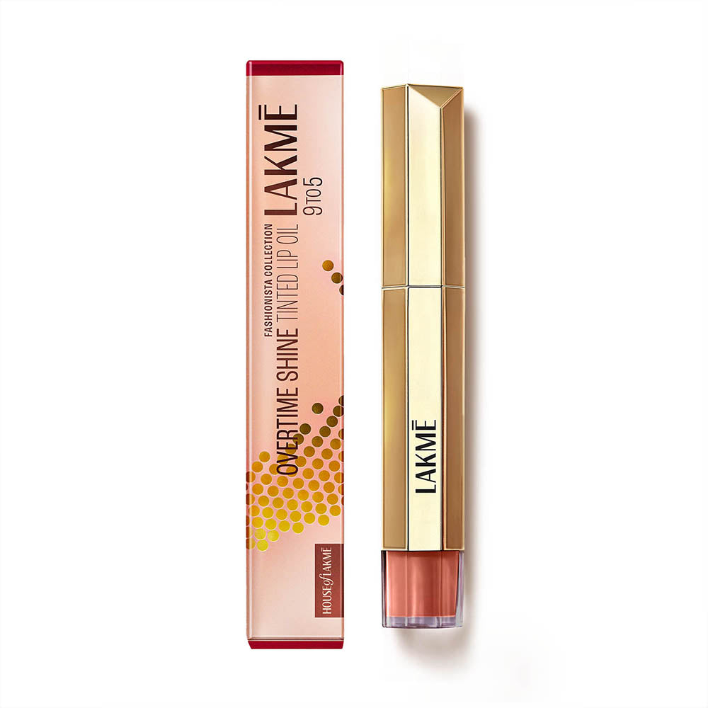 Lakme 9to5 Overtime Shine Tinted Lip Oil | 5.3 ml | iBellaa