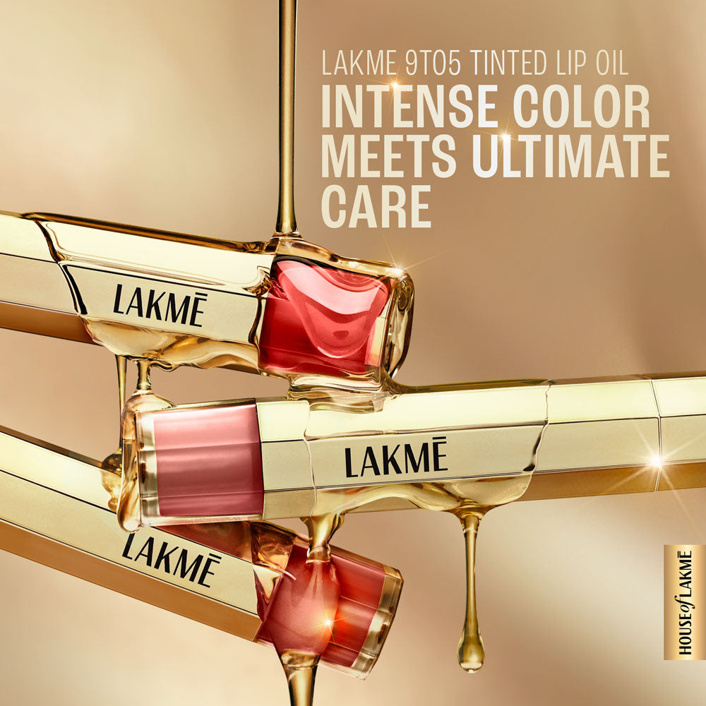 Lakme 9to5 Overtime Shine Tinted Lip Oil | 5.3 ml | iBellaa
