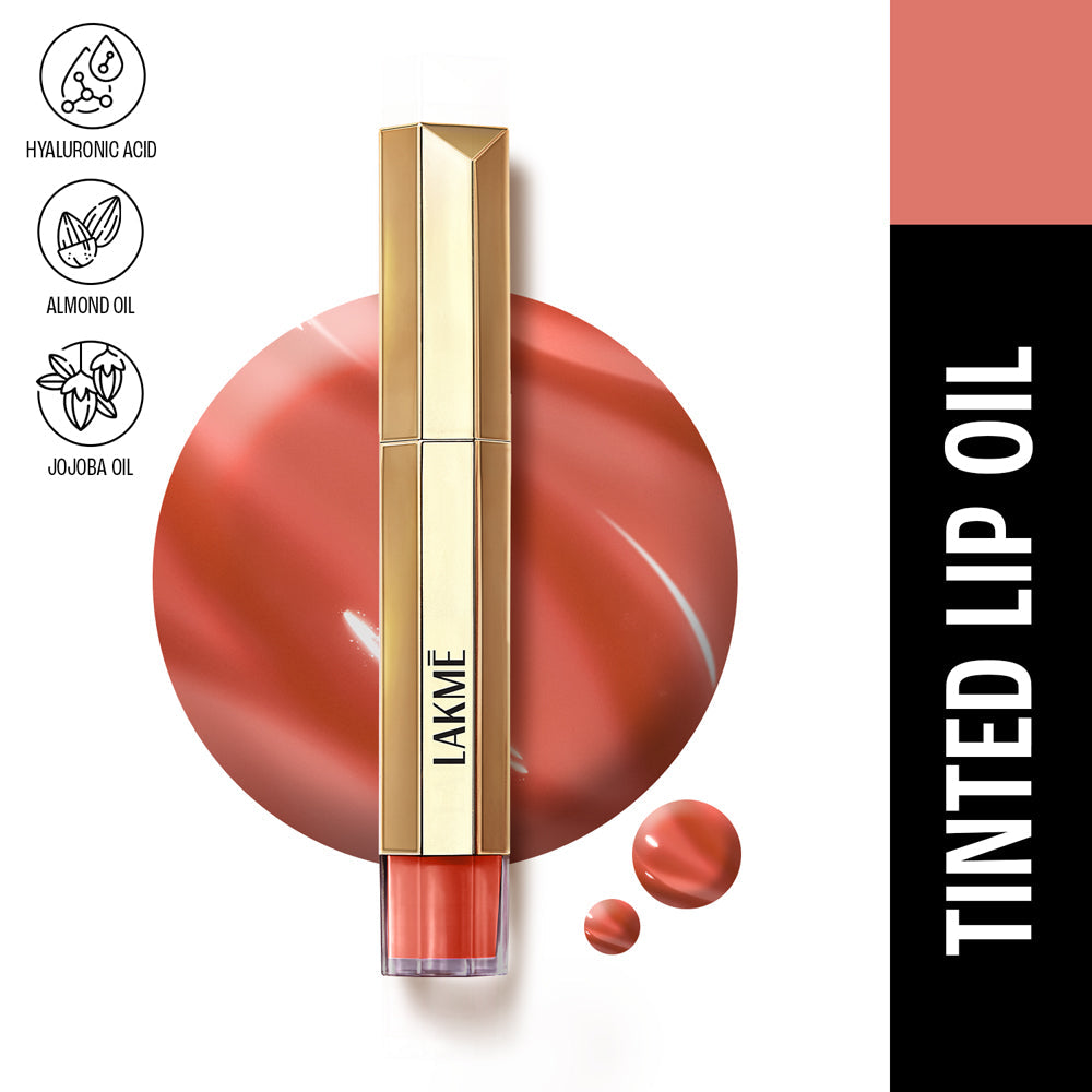 Lakme 9to5 Overtime Shine Tinted Lip Oil | 5.3 ml | iBellaa