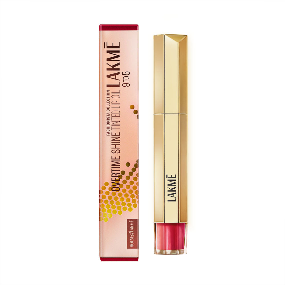 Lakme 9to5 Overtime Shine Tinted Lip Oil | 5.3 ml | iBellaa