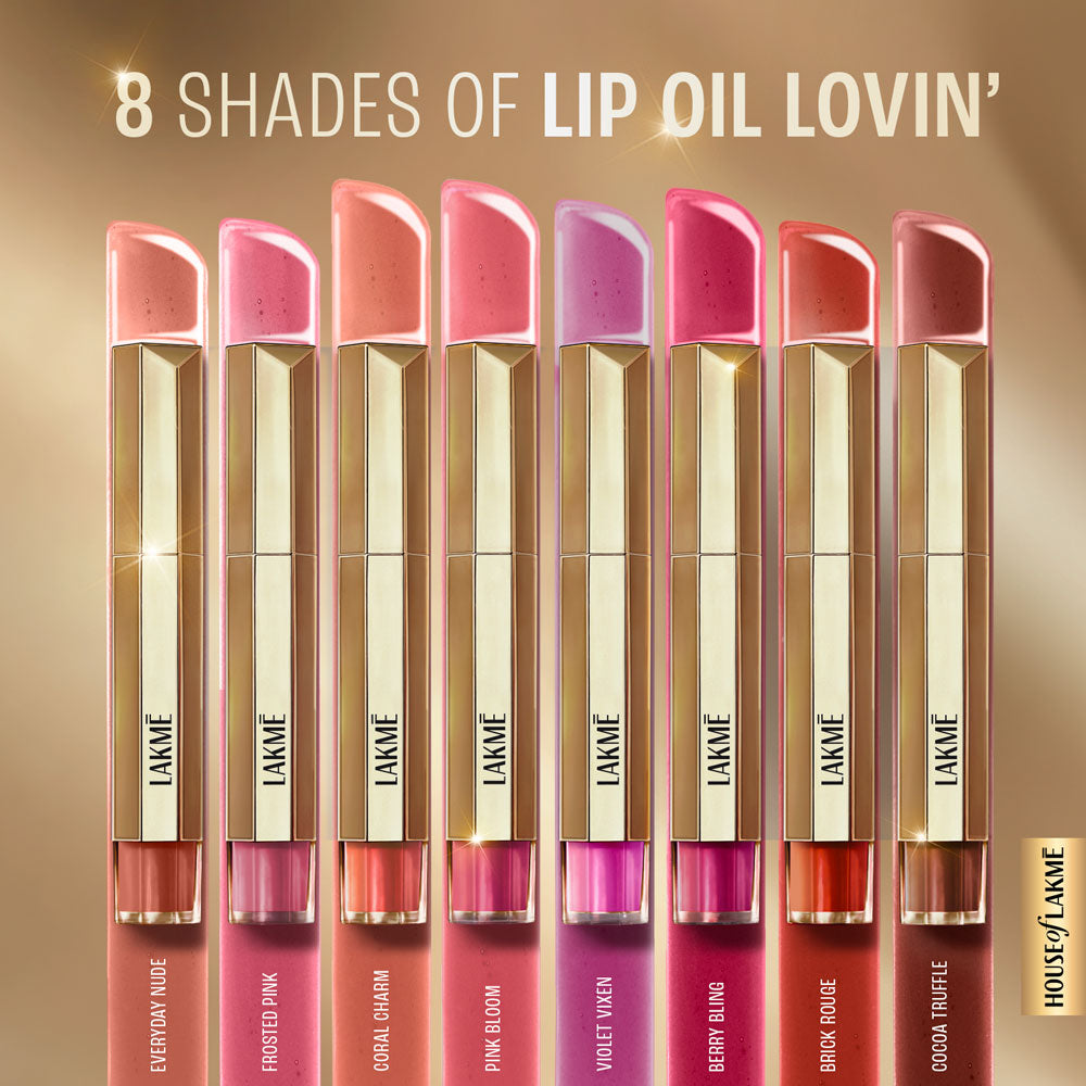 Lakme 9to5 Overtime Shine Tinted Lip Oil | 5.3 ml | iBellaa