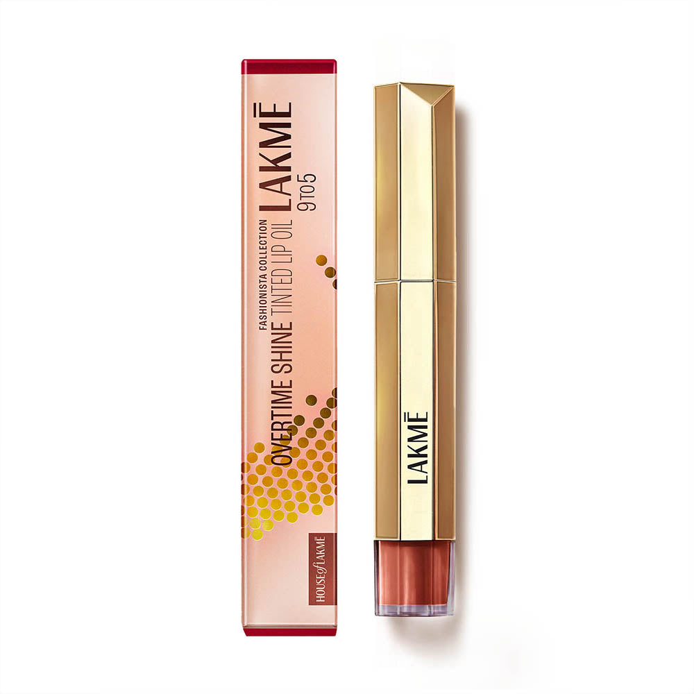 Lakme 9to5 Overtime Shine Tinted Lip Oil | 5.3 ml | iBellaa