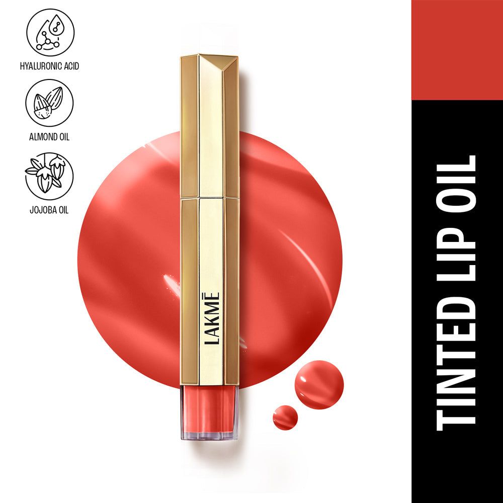 Lakme 9to5 Overtime Shine Tinted Lip Oil | 5.3 ml | iBellaa