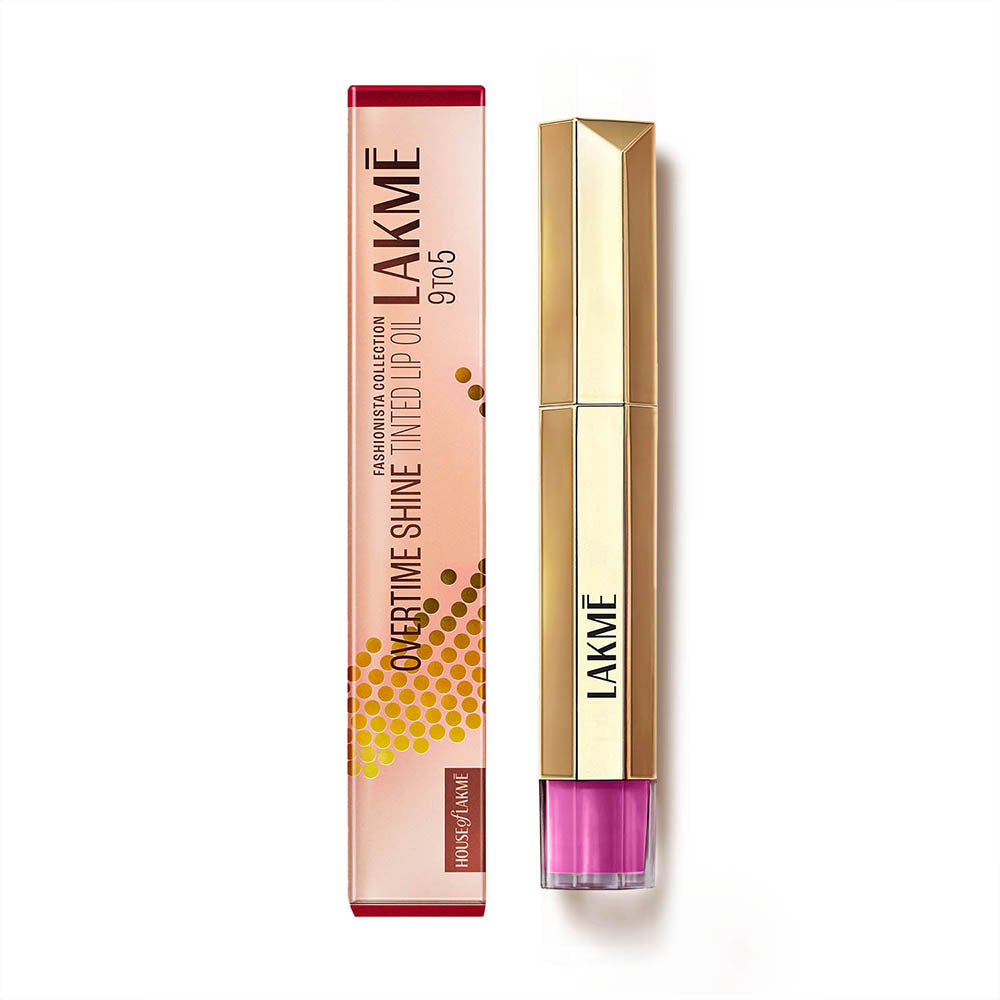 Lakme 9to5 Overtime Shine Tinted Lip Oil | 5.3 ml | iBellaa