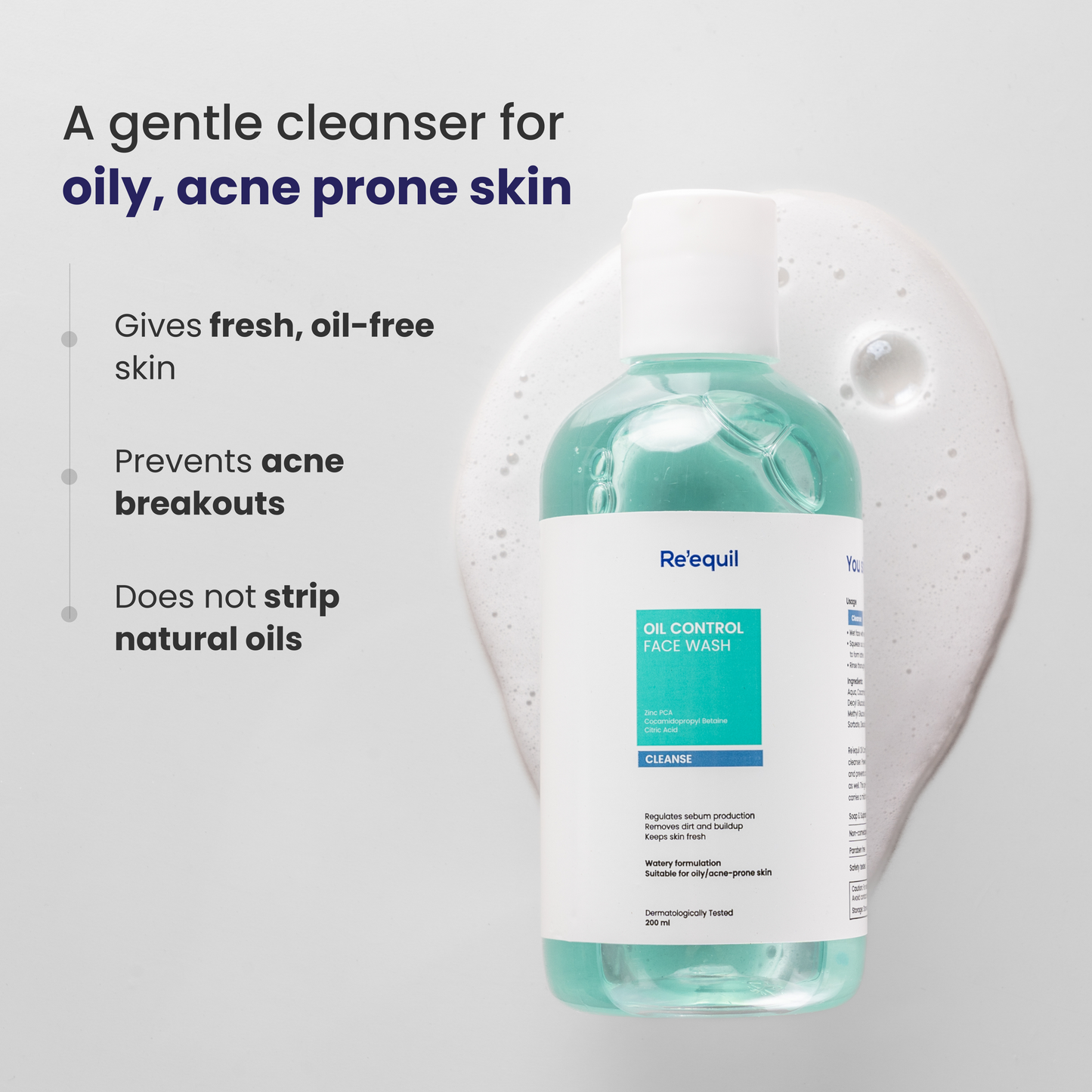 Re'equil Oil Control Face Wash | 200 ml | iBellaa