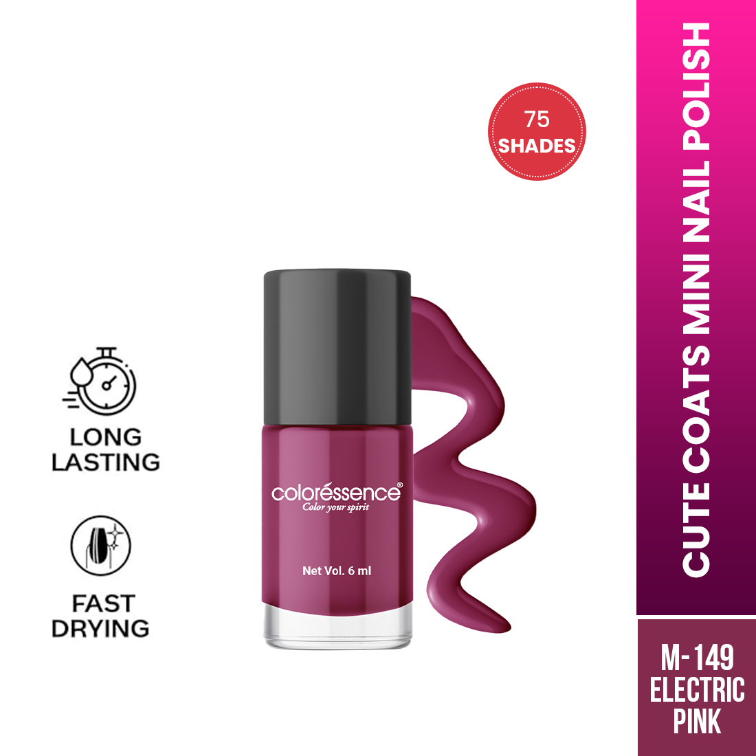 Coloressence Cute Coats Nail Polish | 6 ml | iBellaa