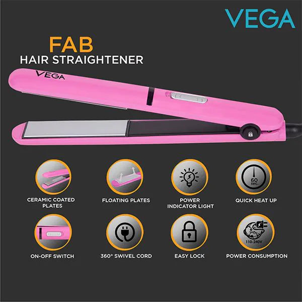 VEGA Fab Hair Straightener - VHSH-15 | iBellaa