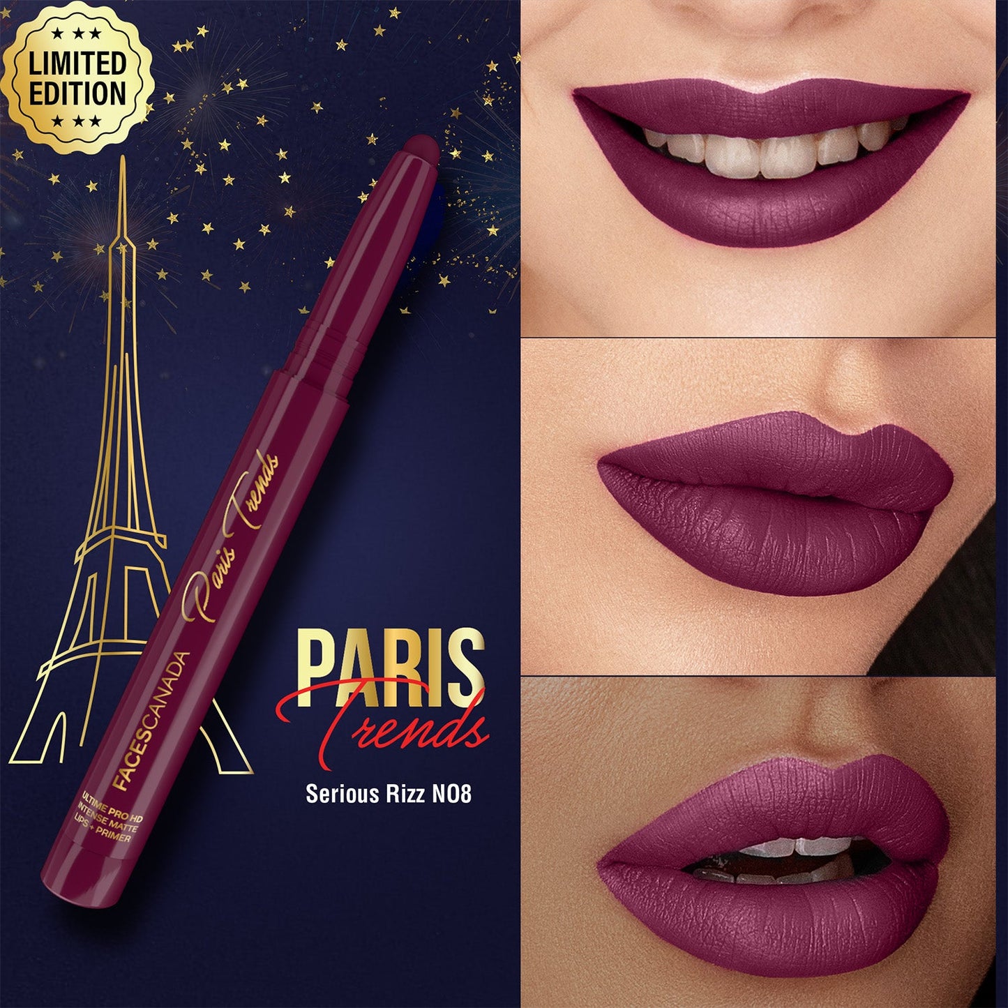 Faces Canada Ultime Pro HD Intense Matte Lips + Primer | 13 g | iBellaa
