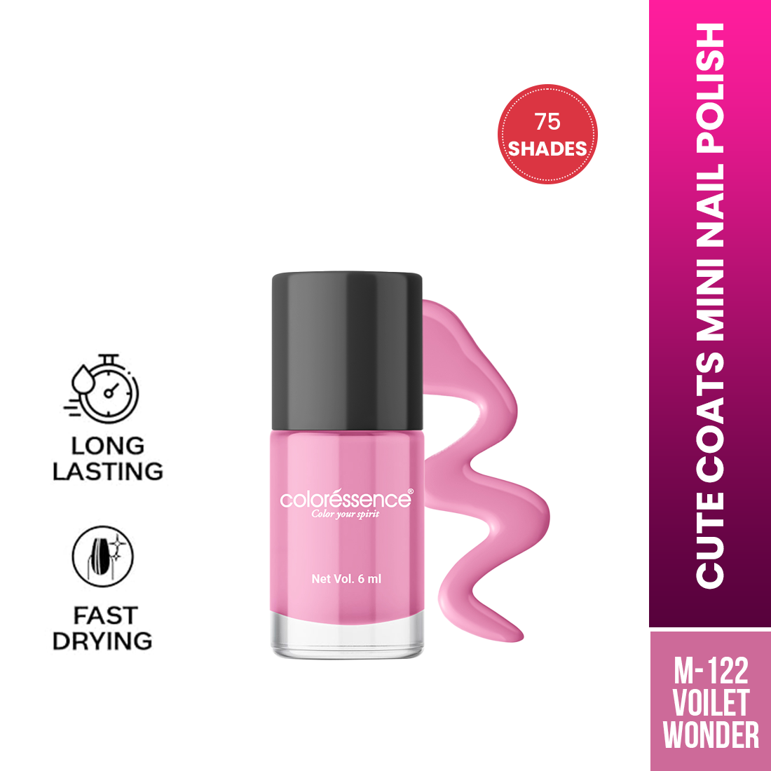 Coloressence Cute Coats Nail Polish | 6 ml | iBellaa