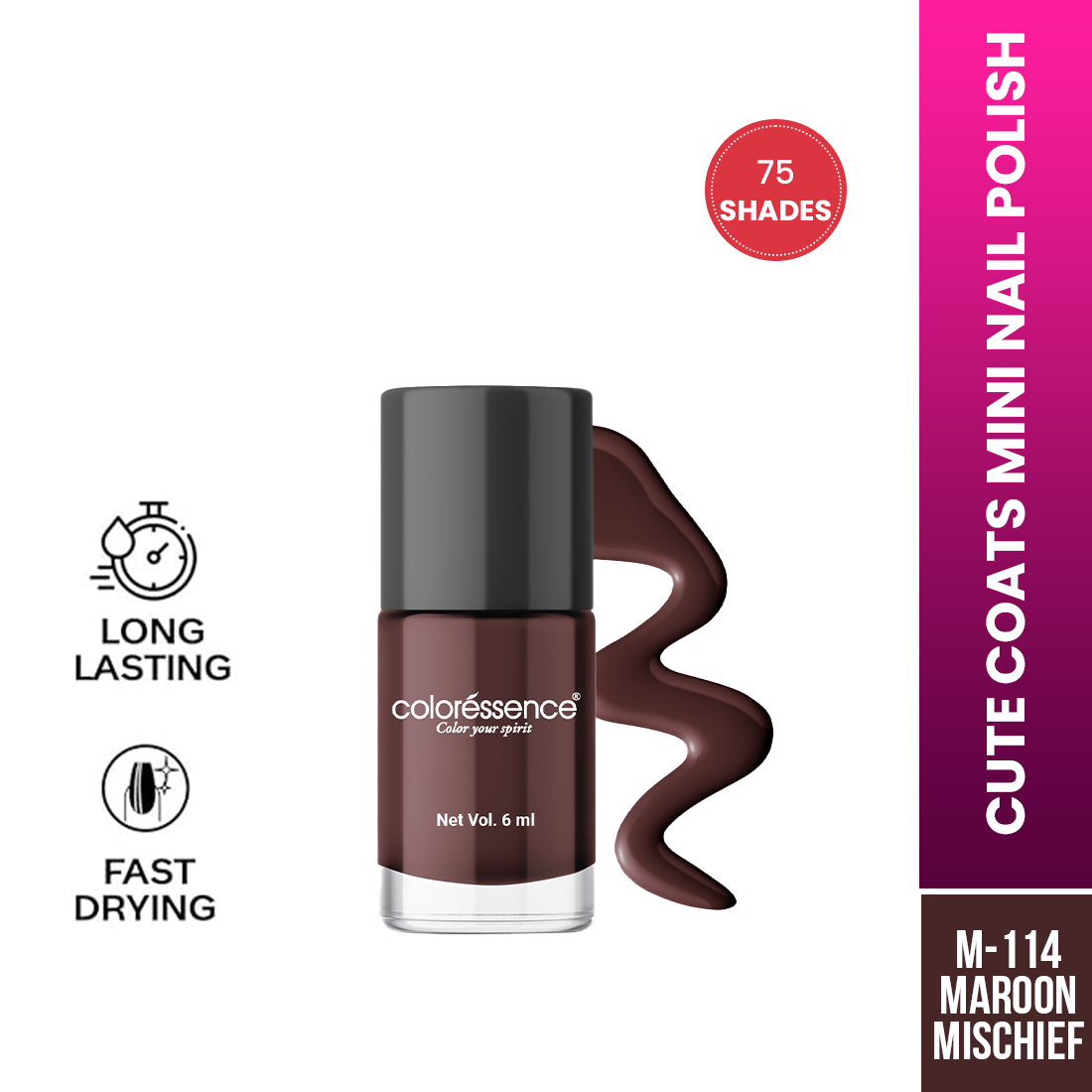 Coloressence Cute Coats Nail Polish | 6 ml | iBellaa