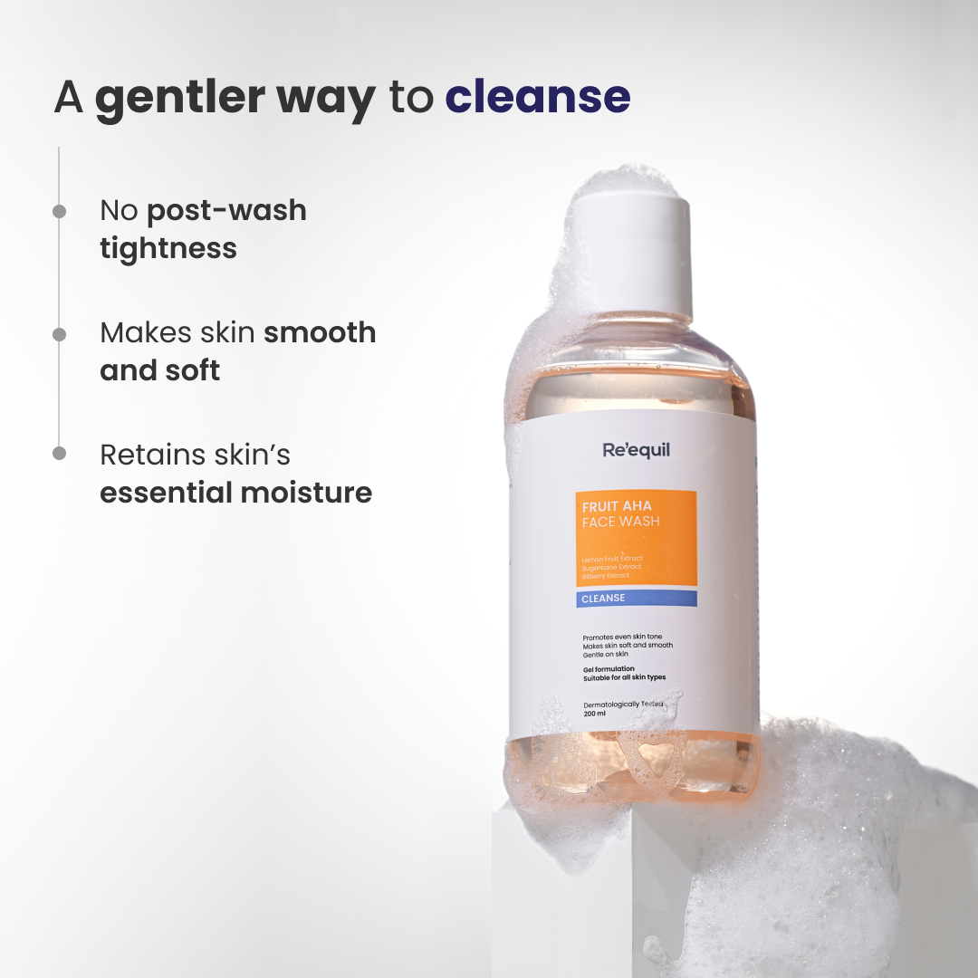 Re'equil Fruit AHA Face Wash | 200 ml | iBellaa