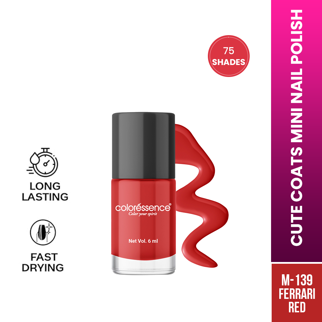 Coloressence Cute Coats Nail Polish | 6 ml | iBellaa